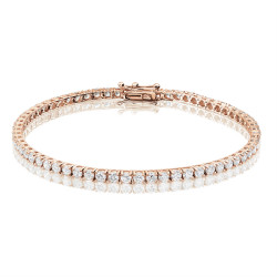 4ct Diamond Tennis Bracelet In 18ct Rose Gold